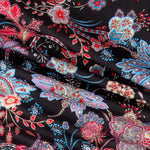 Polyester-Strickblumen Schwarz - Ribes y Casals