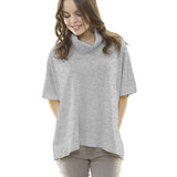 Hellgraues Fleece-Strick-Sweatshirt - Ribes y Casals