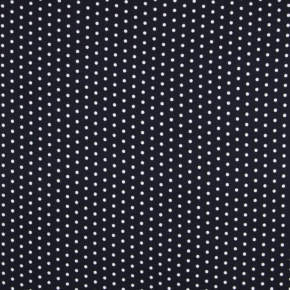 Polka Dot Viskosestrick Blau - Ribes y Casals