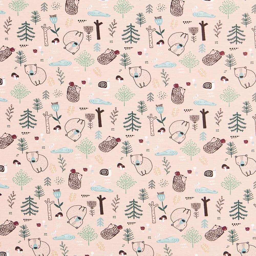 Gestrickte Baumwolle Nordic Forest Pink - Ribes y Casals