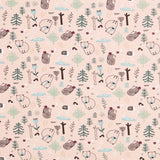 Gestrickte Baumwolle Nordic Forest Pink - Ribes y Casals