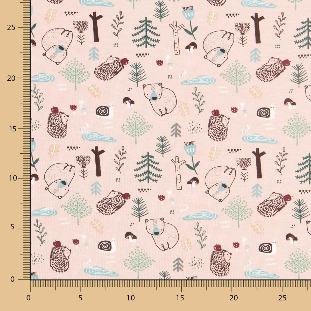 Gestrickte Baumwolle Nordic Forest Pink - Ribes y Casals