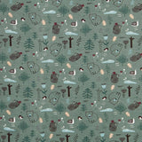 Gestrickte Baumwolle Nordic Forest Green - Ribes y Casals