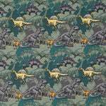 Gestrickte Baumwolle Dinosaurier Grün - Ribes y Casals