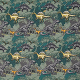 Gestrickte Baumwolle Dinosaurier Grün - Ribes y Casals