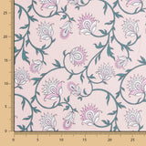 Staubige Baumwolle Glitter Flowers Dusty - Ribes y Casals