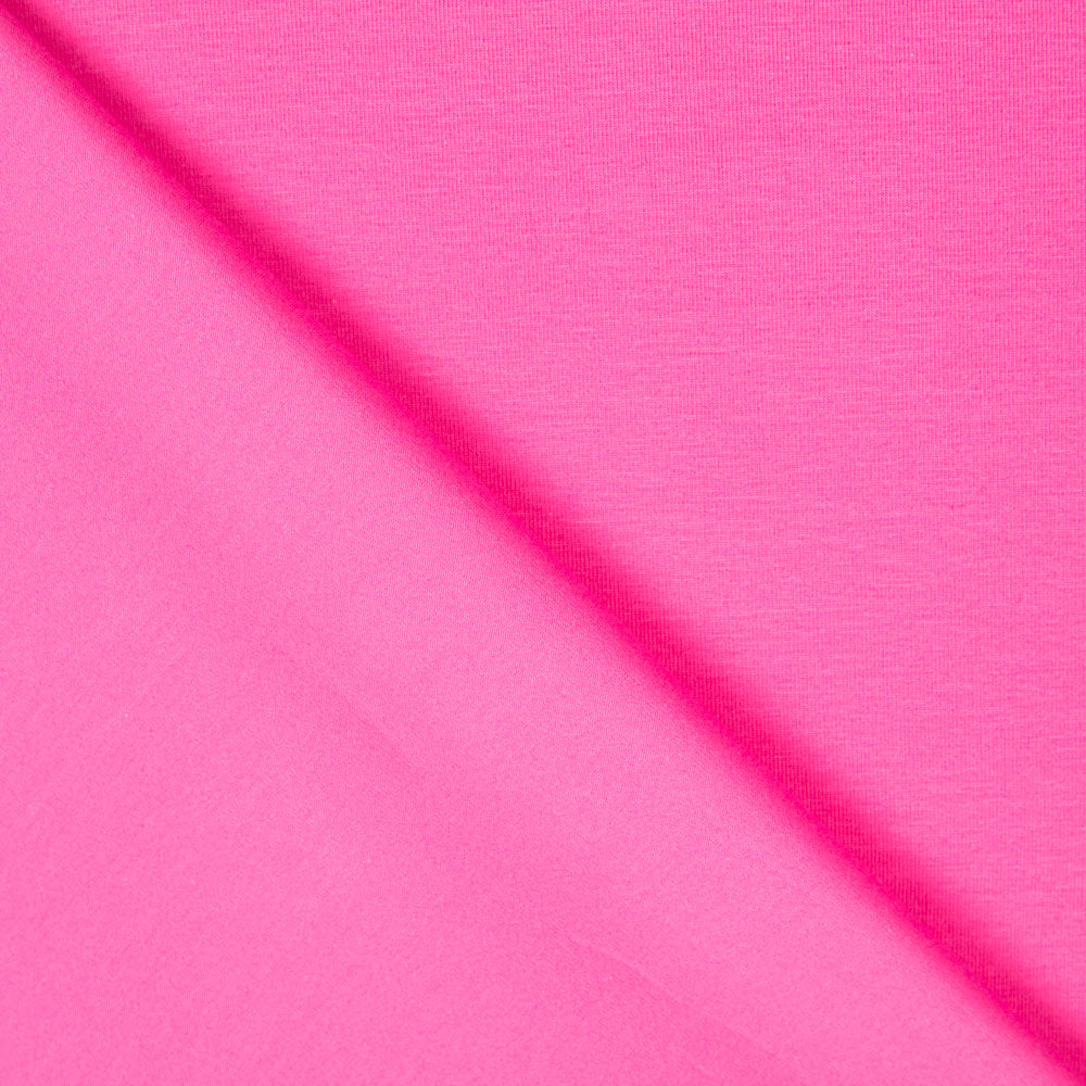 Gestrickt Baumwolle Lycra Basic Fuchsia - Verschiedene Größen x Breite 140 cm - Ribes y Casals