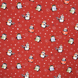 Baumwolle gestrickt Baumwolle Pinguine Granat - Ribes y Casals
