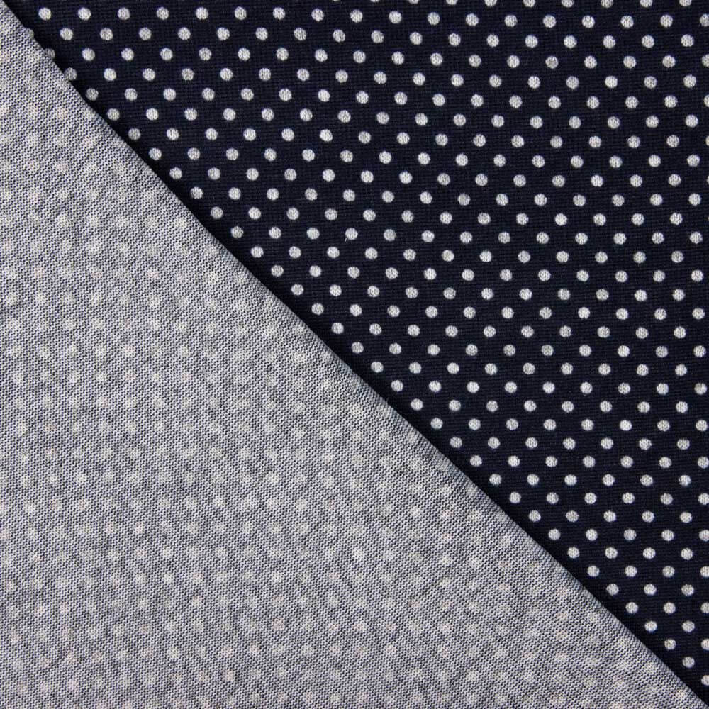 Angora gestrickt Polka Dots Navy - Ribes y Casals