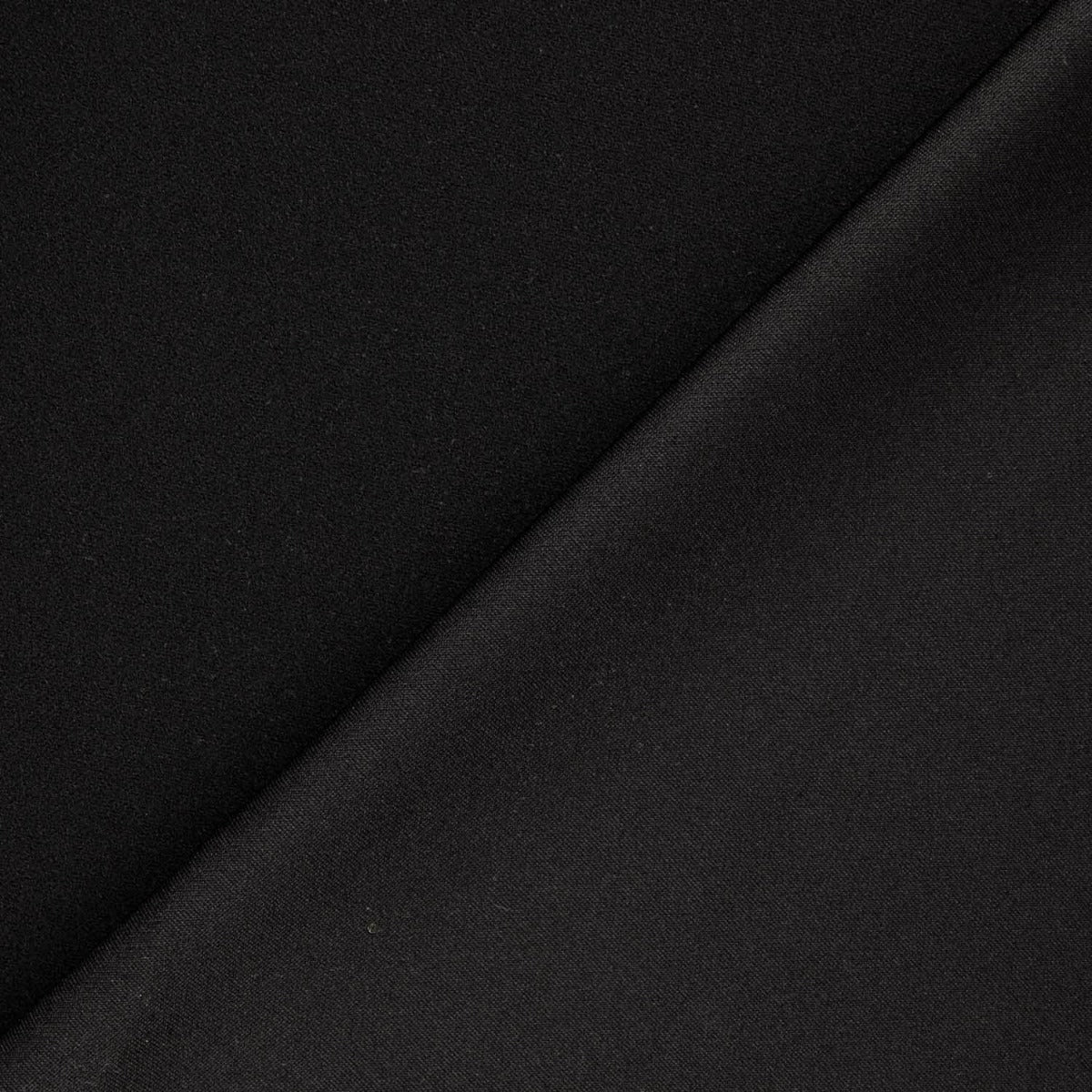 Reststück Crêpe-Neopren-Strickstoff, schwarz – verschiedene Maße x Breite 165 cm - Ribes y Casals