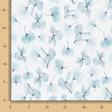 Oeko-Tex® Fleece Floral Strickvlies Aquamarin - Ribes y Casals