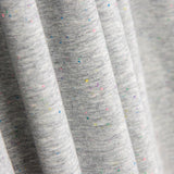 Dunkelgraues Fleece mit gestrickten Tupfen - Ribes y Casals