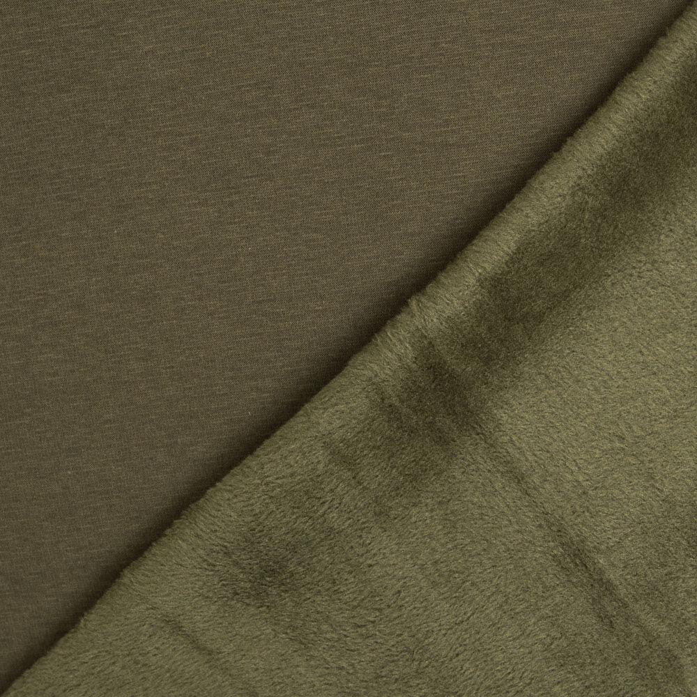 Gestrickter Plüsch Kurzhaar Khaki - Ribes y Casals