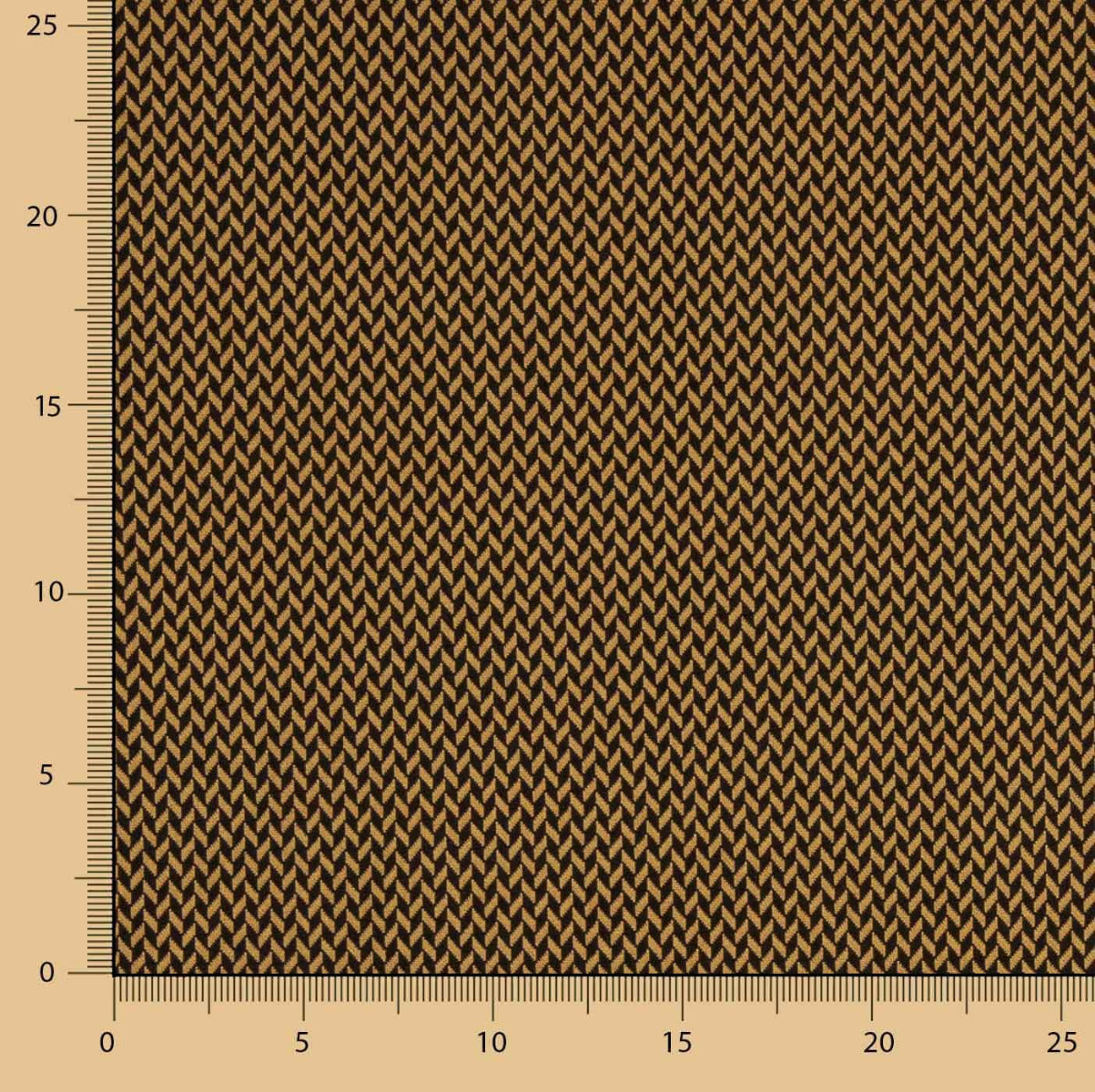 Jacquard Fischgrätenmuster Braun - Ribes y Casals