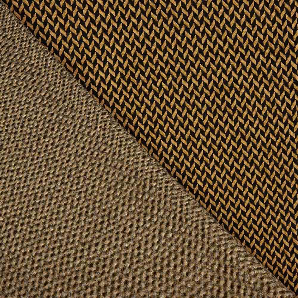 Jacquard Fischgrätenmuster Braun - Ribes y Casals
