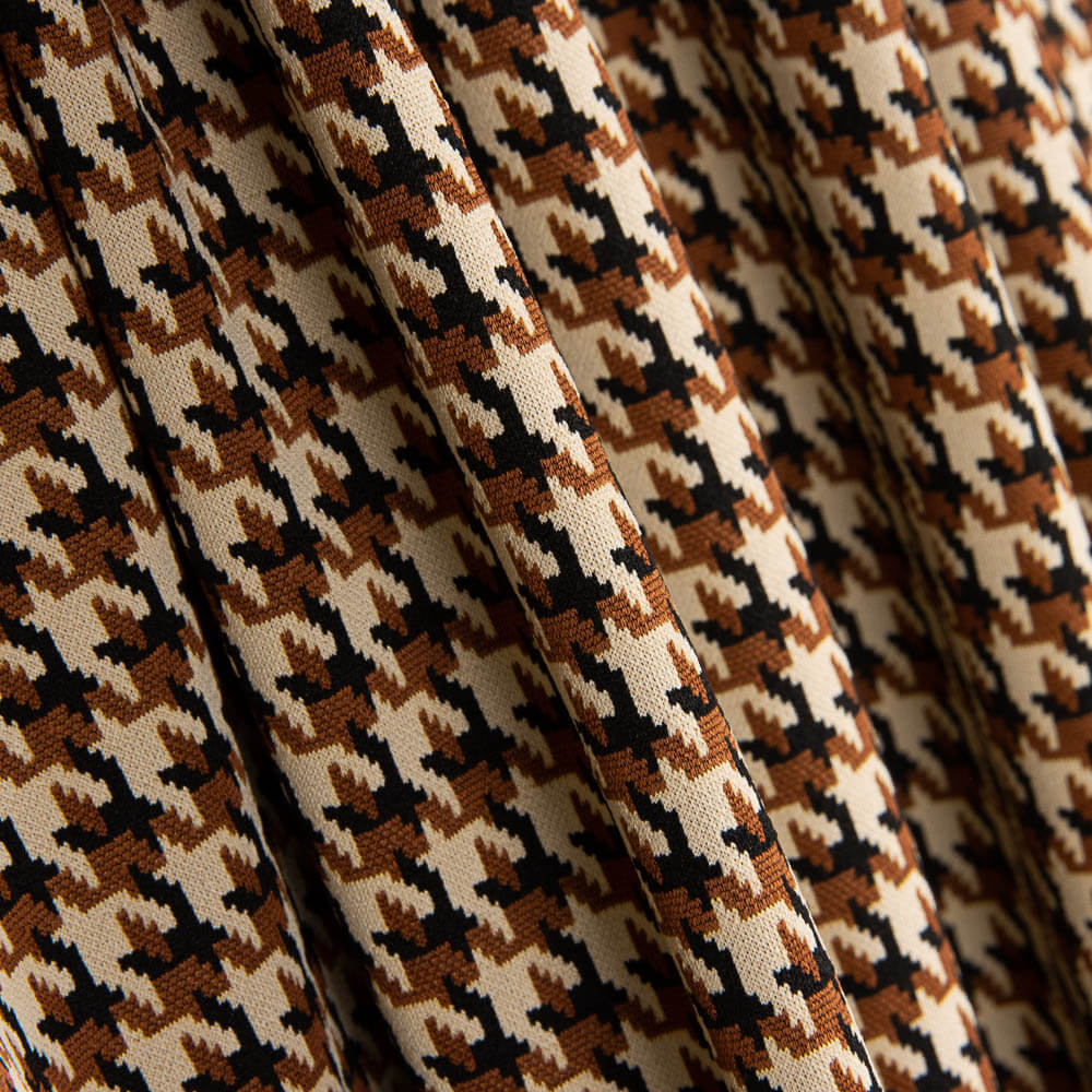 Jacquard Gestrickter Hahnenfuß Braun - Ribes y Casals