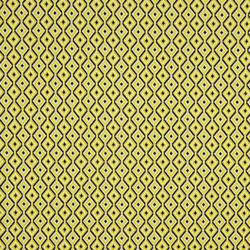 Limettenfarbener Rhombus-Jacquard-Strick - Ribes y Casals