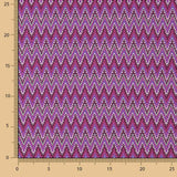 Jacquard-Zickzackstich Magenta - Ribes y Casals