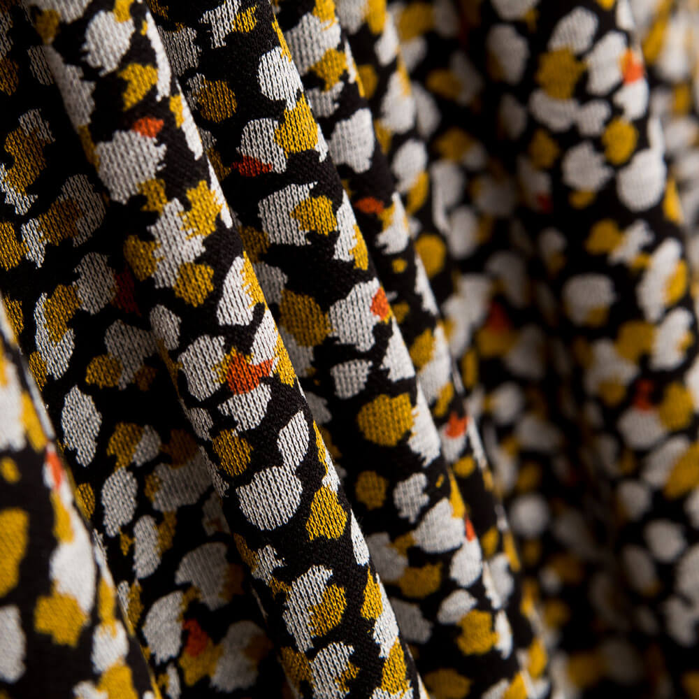Jersey Viskose Gefleckt Golden Knitted Jersey - Ribes y Casals