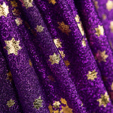 Lila Lamé gestrickte Sterne - Ribes y Casals