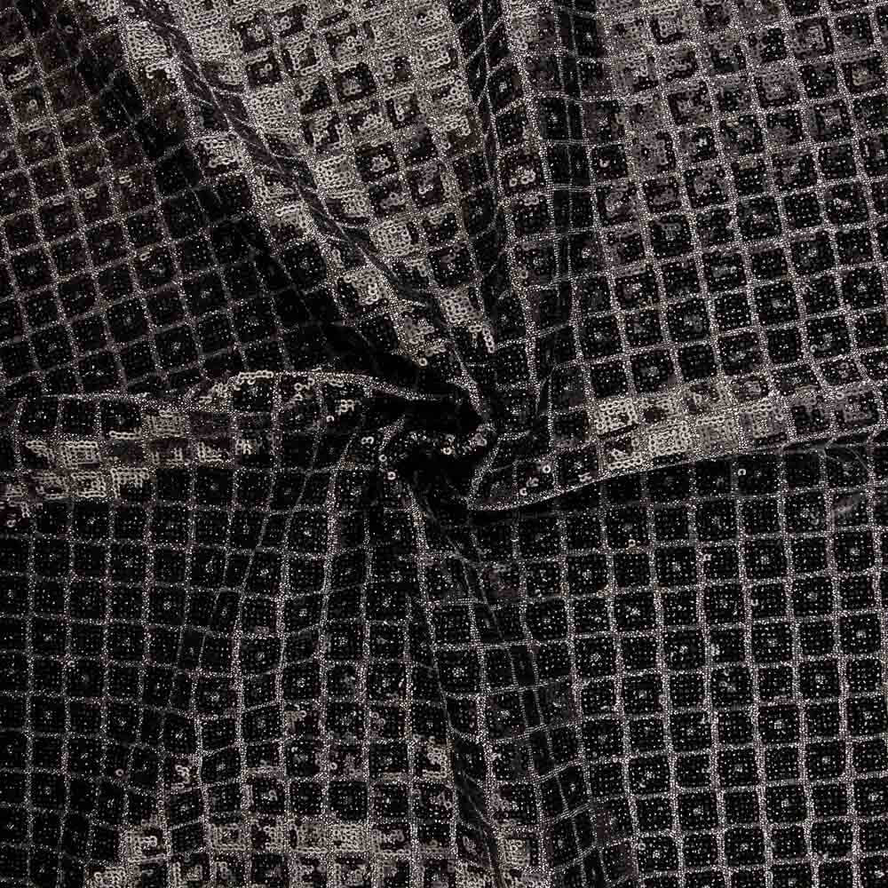 Silbernes Lamé-Strickplaid Paillettenplaid - Ribes y Casals