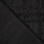 Gestrickte Wolle Quadrat Lurex Schwarz - Ribes y Casals
