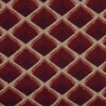 Gestrickter Trikot-Woll-Poncho Granat-Wellen - Ribes y Casals