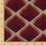 Gestrickter Trikot-Woll-Poncho Granat-Wellen - Ribes y Casals