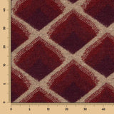 Gestrickter Trikot-Woll-Poncho Granat-Wellen - Ribes y Casals