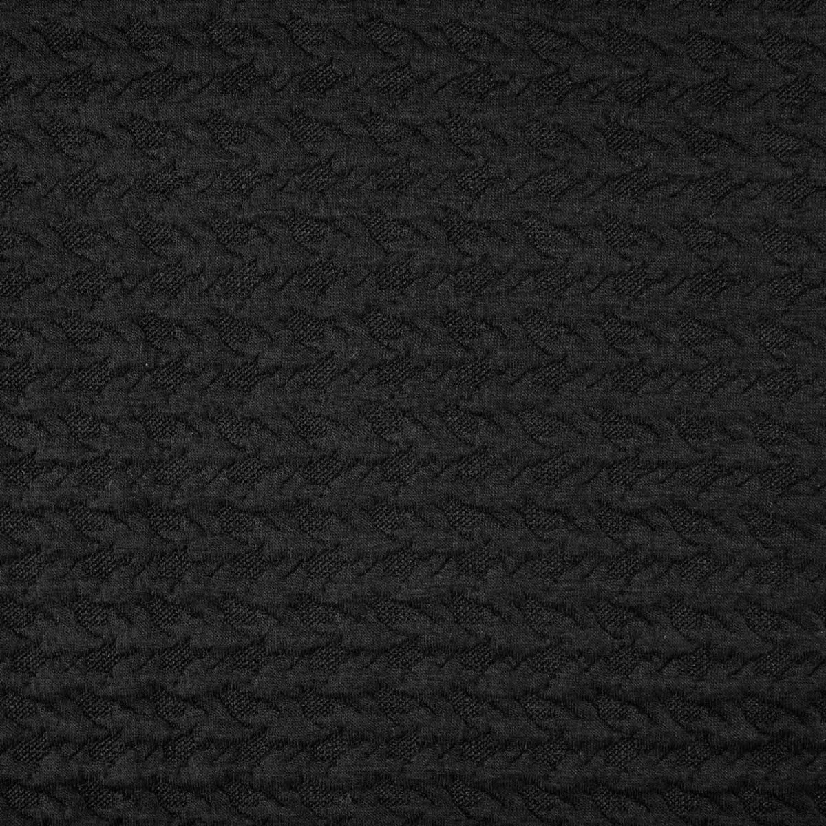 Schwarzer Cloqué-Jacquard-Strick - Ribes y Casals