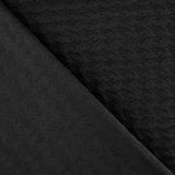 Schwarzer Cloqué-Jacquard-Strick - Ribes y Casals