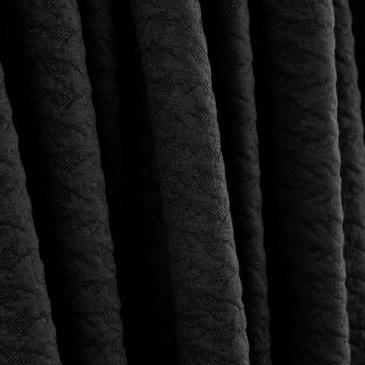 Schwarzer Cloqué-Jacquard-Strick - Ribes y Casals