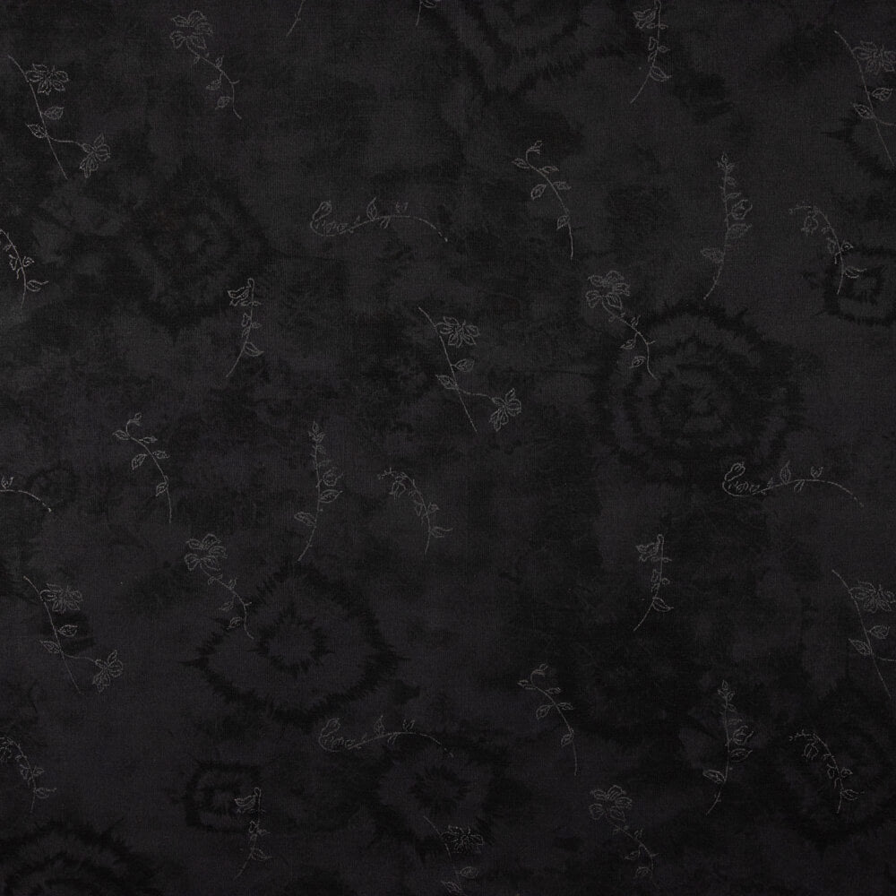 Polyester-Jacquard-Strick Schwarz - Ribes y Casals