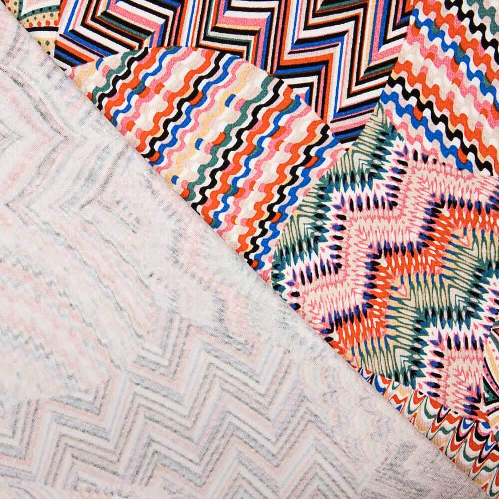 Viskose Chevron-Strick Multi - Ribes y Casals