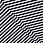 Reststück gestreifter Strickstoff Mini Schwarz – verschiedene Maße x Breite 150 cm. - Ribes y Casals