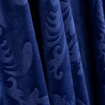 Blauer Jacquard-Samtstrick - Ribes y Casals