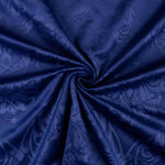 Blauer Jacquard-Samtstrick - Ribes y Casals