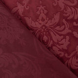 Kastanienbrauner Jacquard-Samt-Strickstoff - mit Breite 145 cm - Ribes y Casals