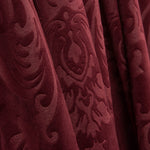 Kastanienbrauner Jacquard-Samt-Strickstoff - mit Breite 145 cm - Ribes y Casals