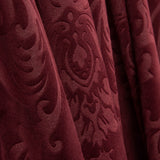 Kastanienbrauner Jacquard-Samt-Strickstoff - mit Breite 145 cm - Ribes y Casals