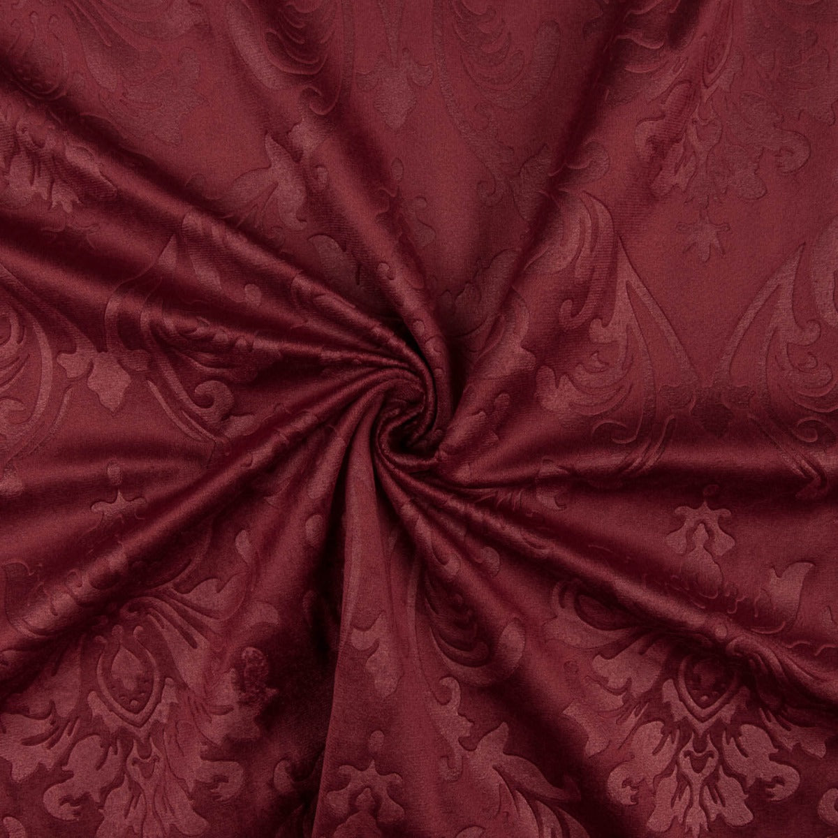 Kastanienbrauner Jacquard-Samt-Strickstoff - mit Breite 145 cm - Ribes y Casals