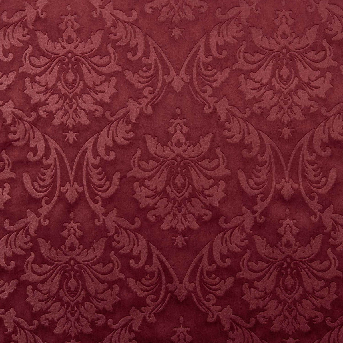Kastanienbrauner Jacquard-Samtstrick in Granat - Ribes y Casals