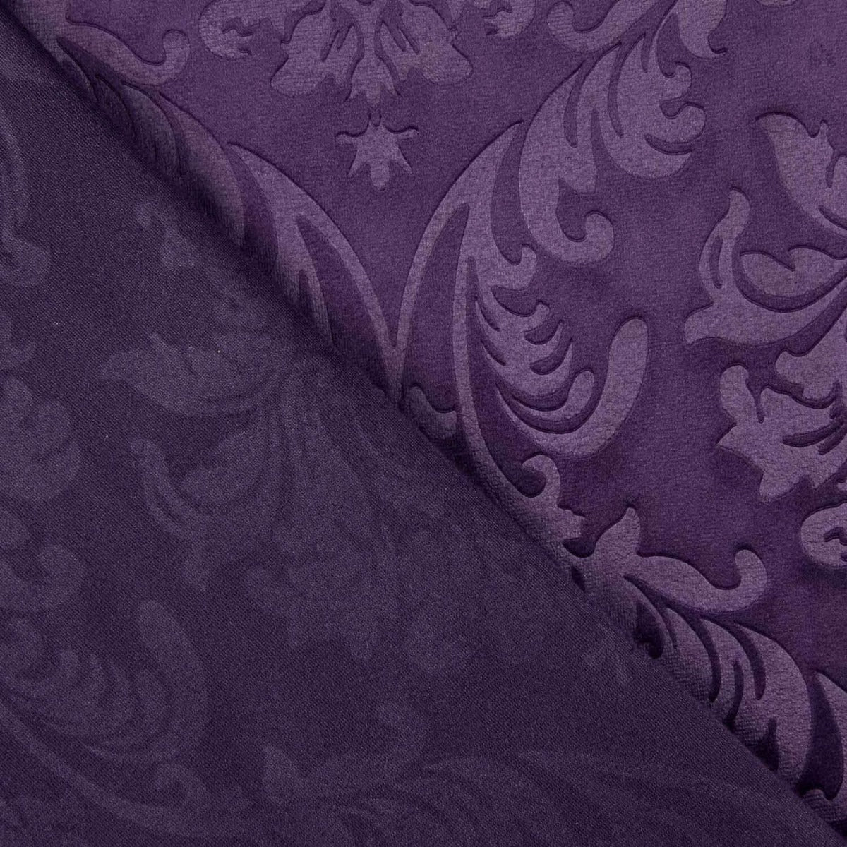 Samt-Jacquard-Strick lila - Ribes y Casals