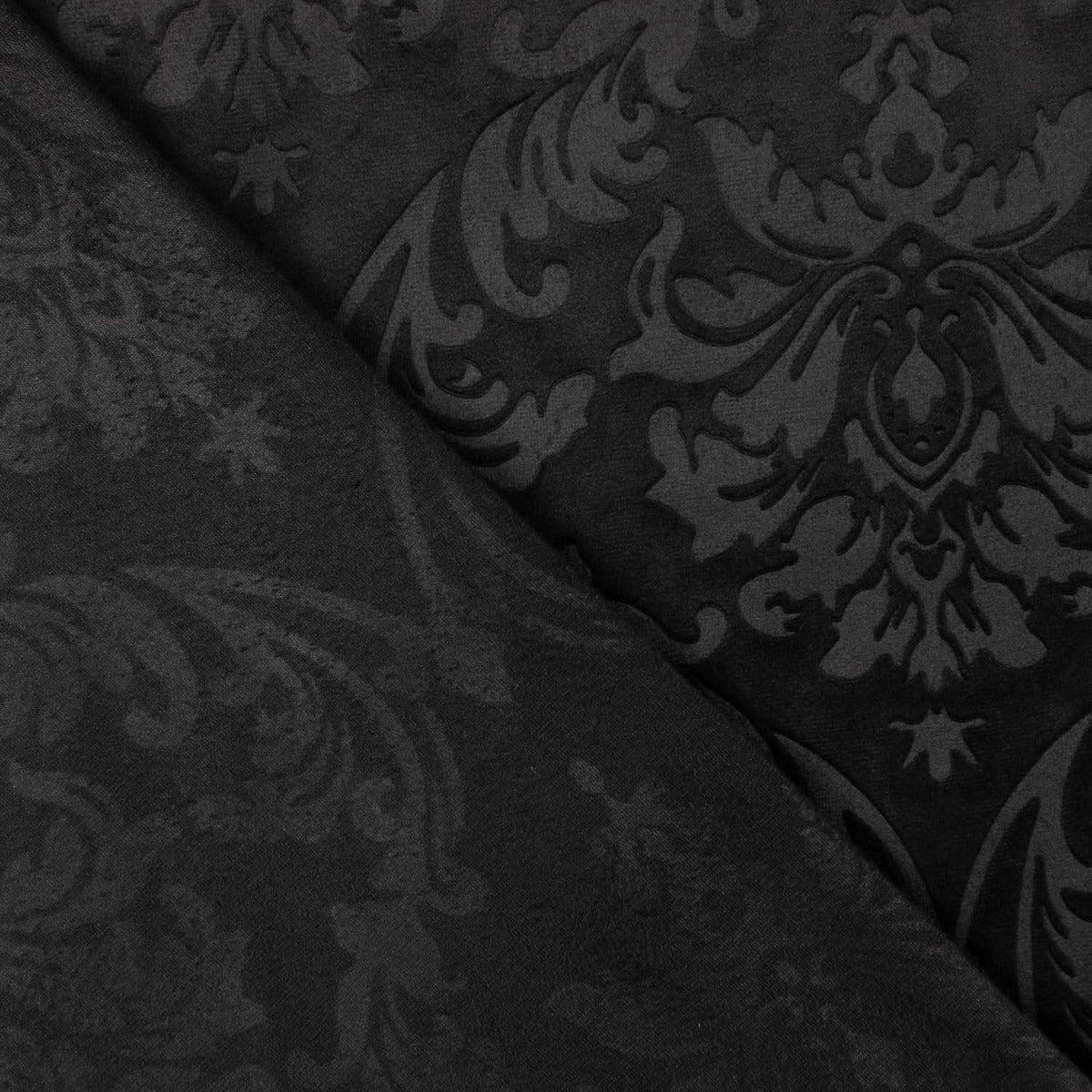 Schwarzer Jacquard-Samtstrick - Ribes y Casals