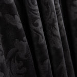 Schwarzer Jacquard-Samtstrick - Ribes y Casals