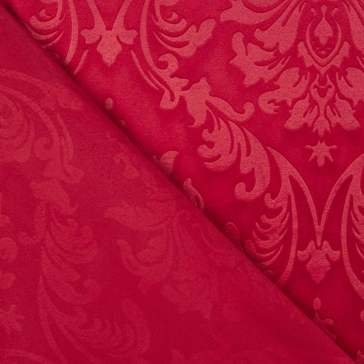 Roter Jacquard-Samtstrick - Ribes y Casals