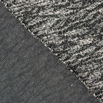 Schwarz-weißes Lurex-Gewebe mit Strickmuster - Ribes y Casals
