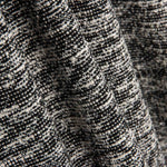 Schwarz-weißes Lurex-Gewebe mit Strickmuster - Ribes y Casals