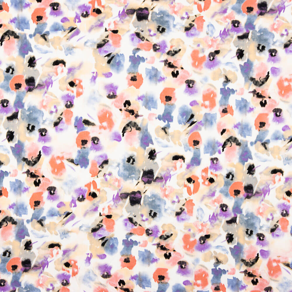 Viskose Watercolour Floral Strick - Ribes y Casals