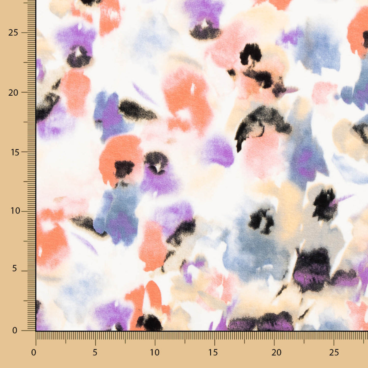 Viskose Watercolour Floral Strick - Ribes y Casals